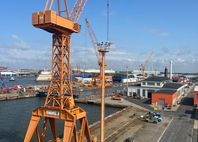 Bremerhavener Lloyd-Werft bringt grünen Strom vom Meer | © Helmut Stapel Bremerhavener Lloyd-Werft bringt grünen Strom vom Meer | © Helmut Stapel