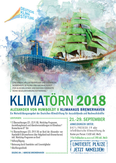 Nachhaltigkeitsworkshops und Sailtraining | © Klima Törn 2018 Nachhaltigkeitsworkshops und Sailtraining | © Klima Törn 2018