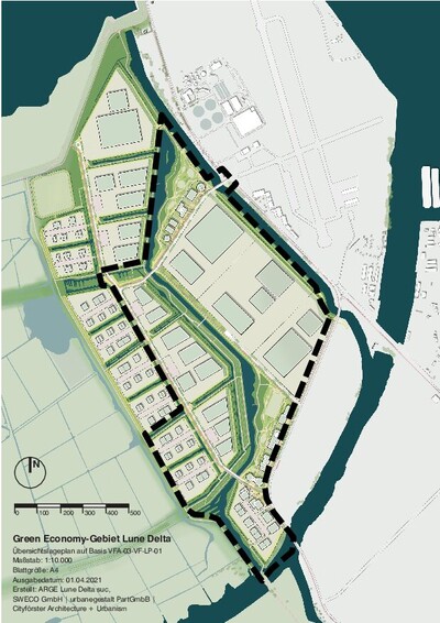 Planungsstand Lune Delta | © Städtebauliches Konzept Planungsstand Lune Delta | © Städtebauliches Konzept