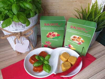 Soßenpralinen gegen Lebensmittelverschwendung | © Produkt Saucy